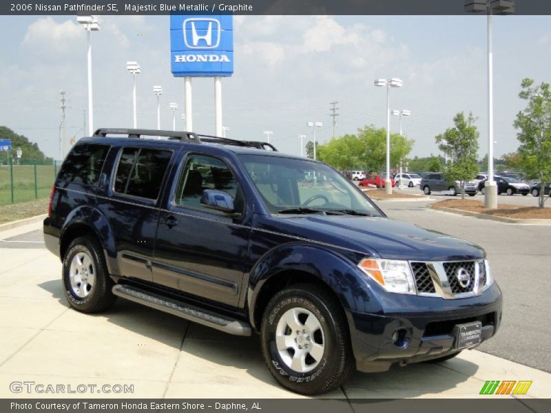 Majestic Blue Metallic / Graphite 2006 Nissan Pathfinder SE