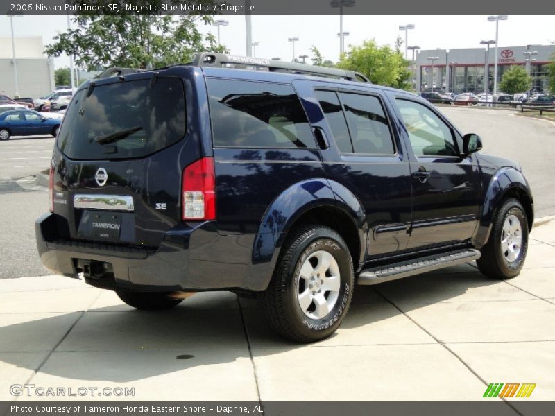Majestic Blue Metallic / Graphite 2006 Nissan Pathfinder SE