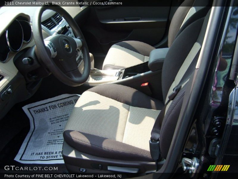 Black Granite Metallic / Cocoa/Cashmere 2011 Chevrolet Malibu LS