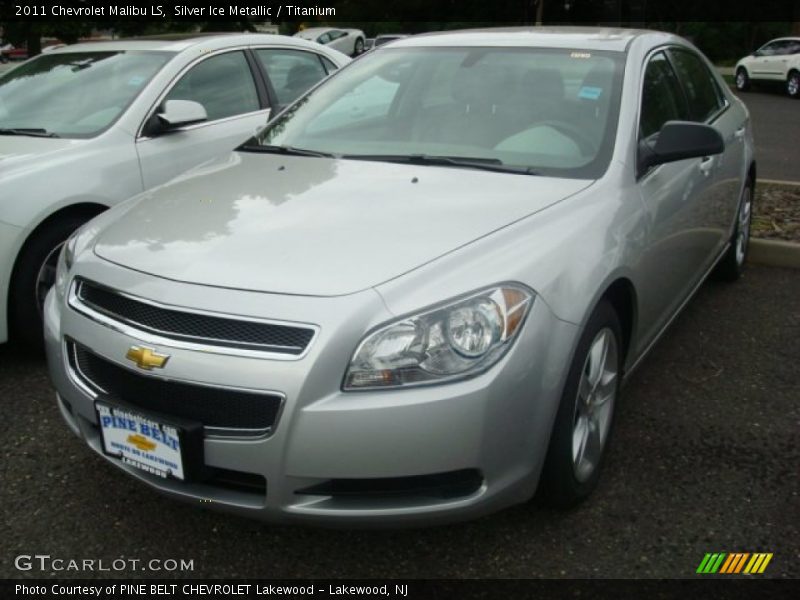 Silver Ice Metallic / Titanium 2011 Chevrolet Malibu LS