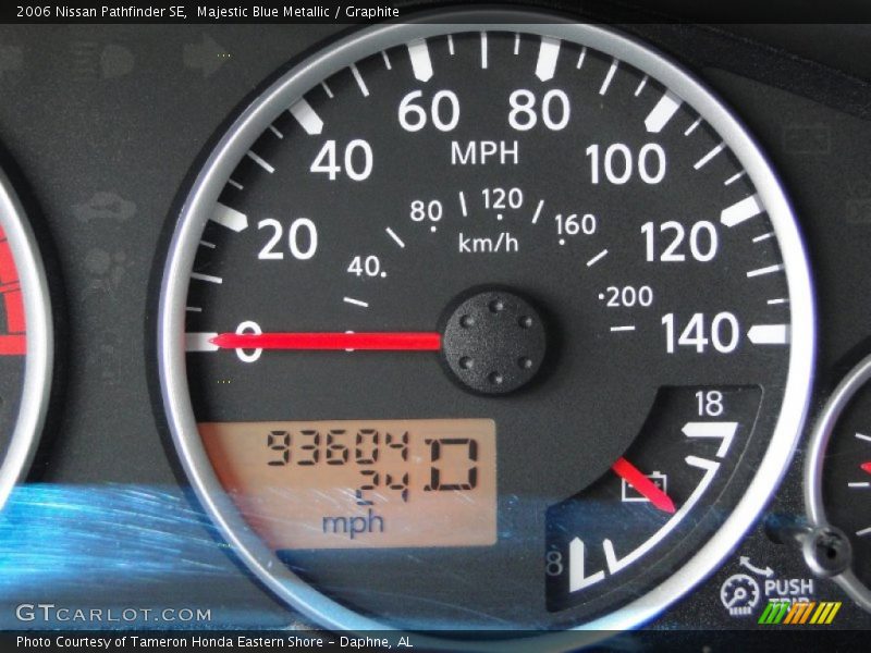 Majestic Blue Metallic / Graphite 2006 Nissan Pathfinder SE