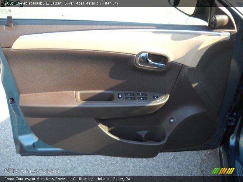 Silver Moss Metallic / Titanium 2009 Chevrolet Malibu LS Sedan