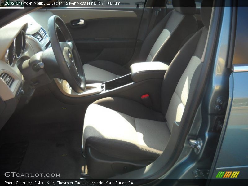 Silver Moss Metallic / Titanium 2009 Chevrolet Malibu LS Sedan