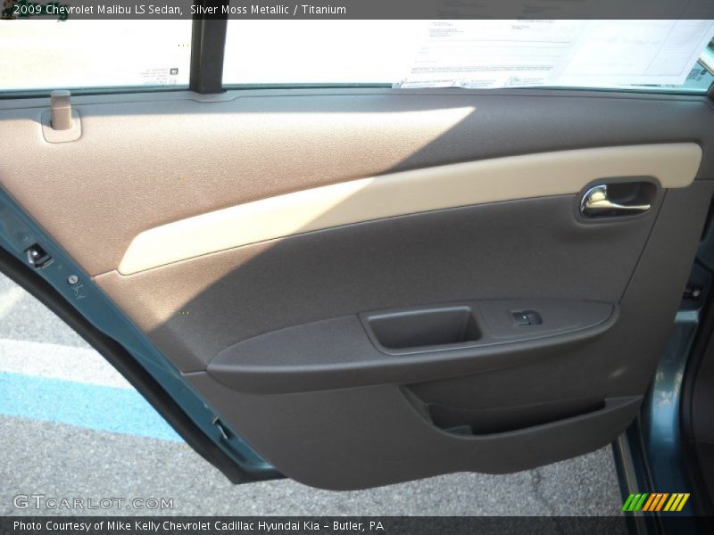 Silver Moss Metallic / Titanium 2009 Chevrolet Malibu LS Sedan