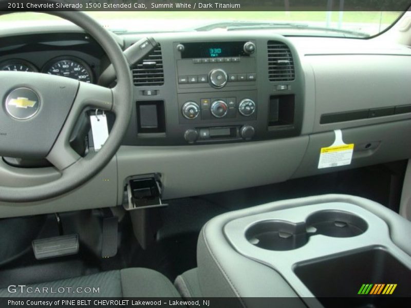 Summit White / Dark Titanium 2011 Chevrolet Silverado 1500 Extended Cab