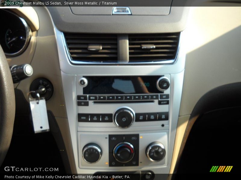 Silver Moss Metallic / Titanium 2009 Chevrolet Malibu LS Sedan