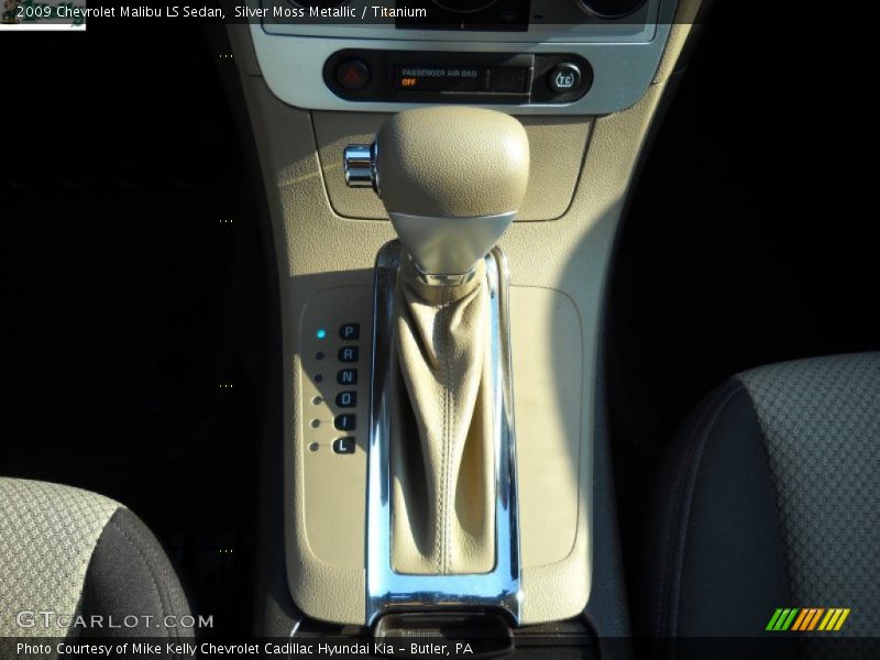 Silver Moss Metallic / Titanium 2009 Chevrolet Malibu LS Sedan