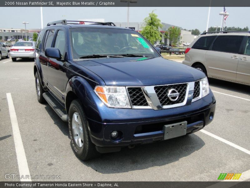 Majestic Blue Metallic / Graphite 2006 Nissan Pathfinder SE