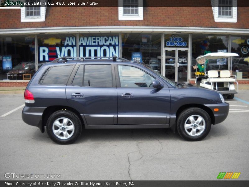 Steel Blue / Gray 2006 Hyundai Santa Fe GLS 4WD