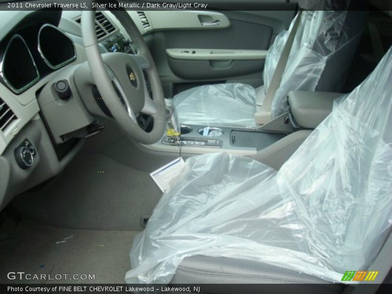 Silver Ice Metallic / Dark Gray/Light Gray 2011 Chevrolet Traverse LS
