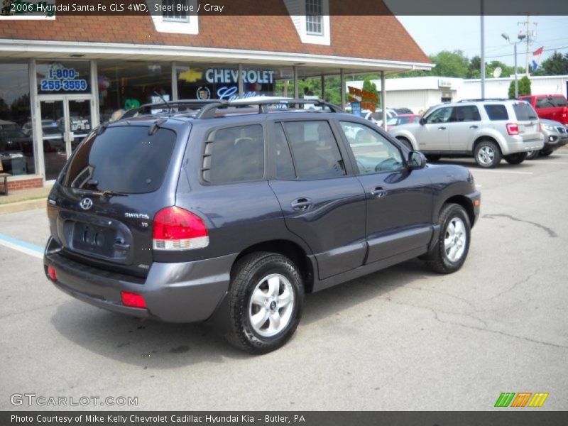 Steel Blue / Gray 2006 Hyundai Santa Fe GLS 4WD