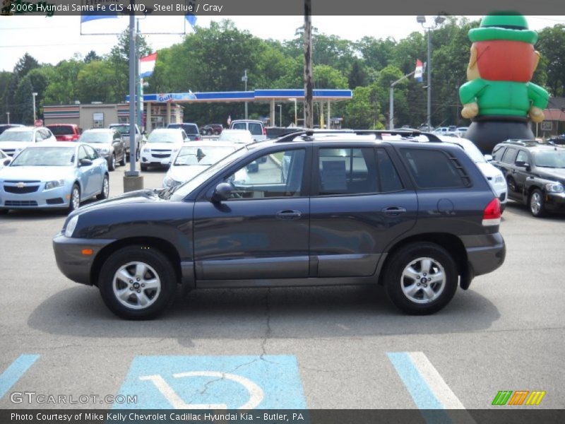 Steel Blue / Gray 2006 Hyundai Santa Fe GLS 4WD