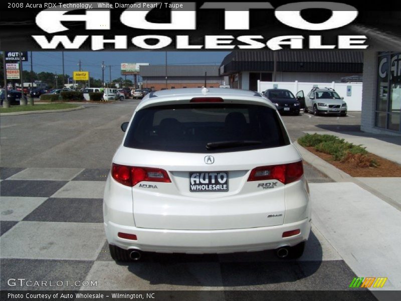 White Diamond Pearl / Taupe 2008 Acura RDX Technology