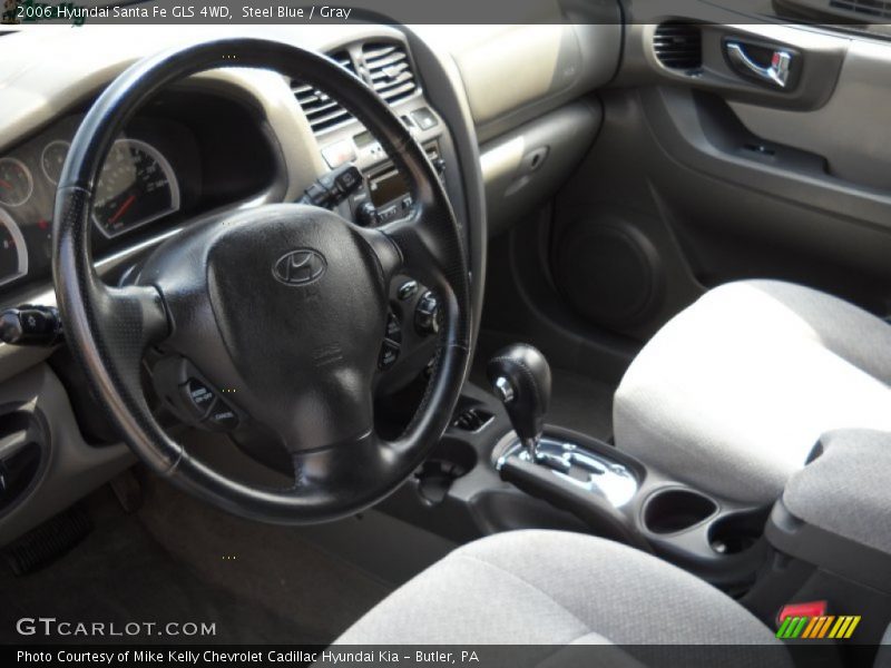 Steel Blue / Gray 2006 Hyundai Santa Fe GLS 4WD