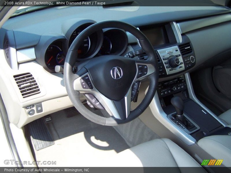 White Diamond Pearl / Taupe 2008 Acura RDX Technology