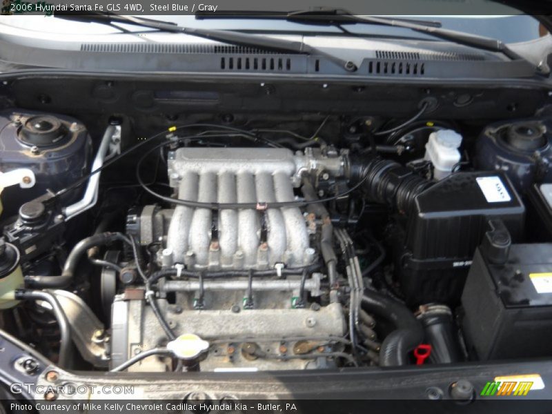 Steel Blue / Gray 2006 Hyundai Santa Fe GLS 4WD