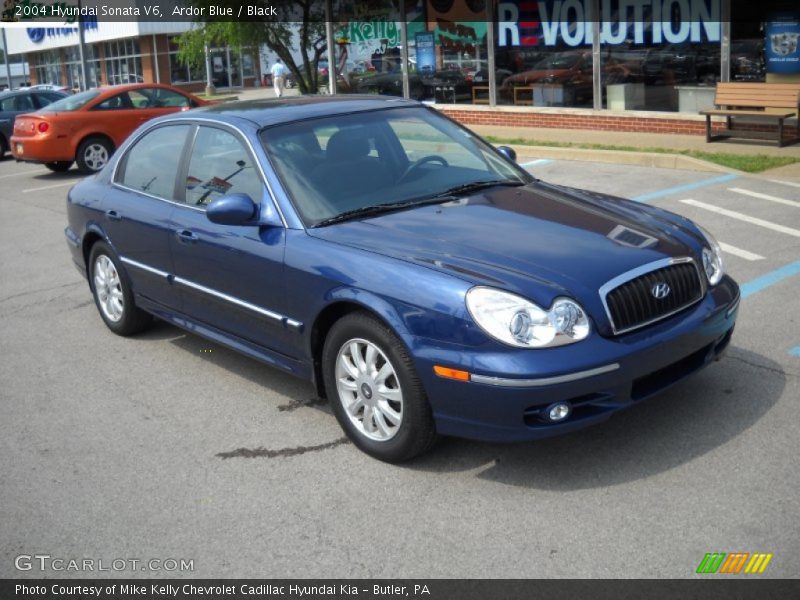 Ardor Blue / Black 2004 Hyundai Sonata V6