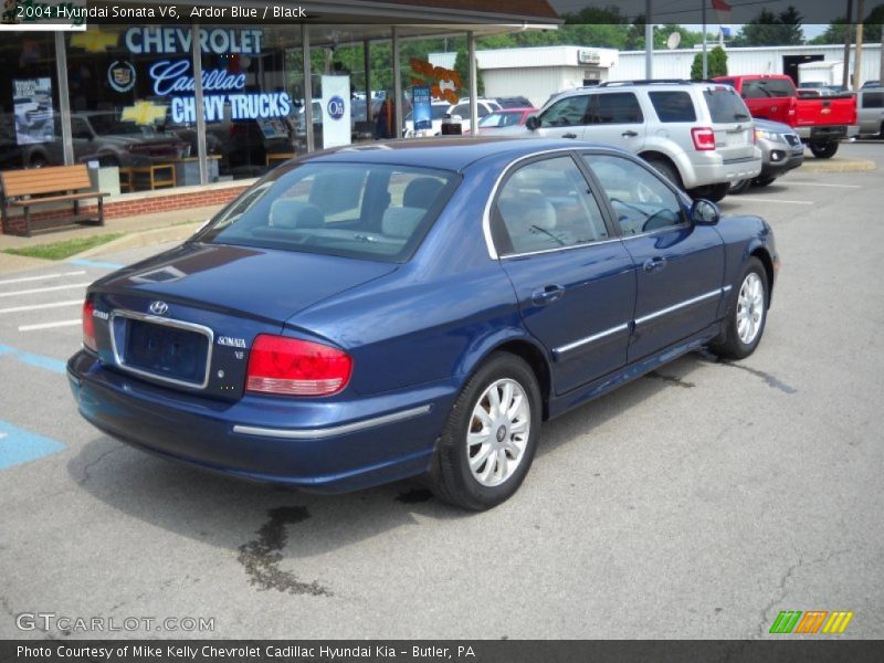 Ardor Blue / Black 2004 Hyundai Sonata V6