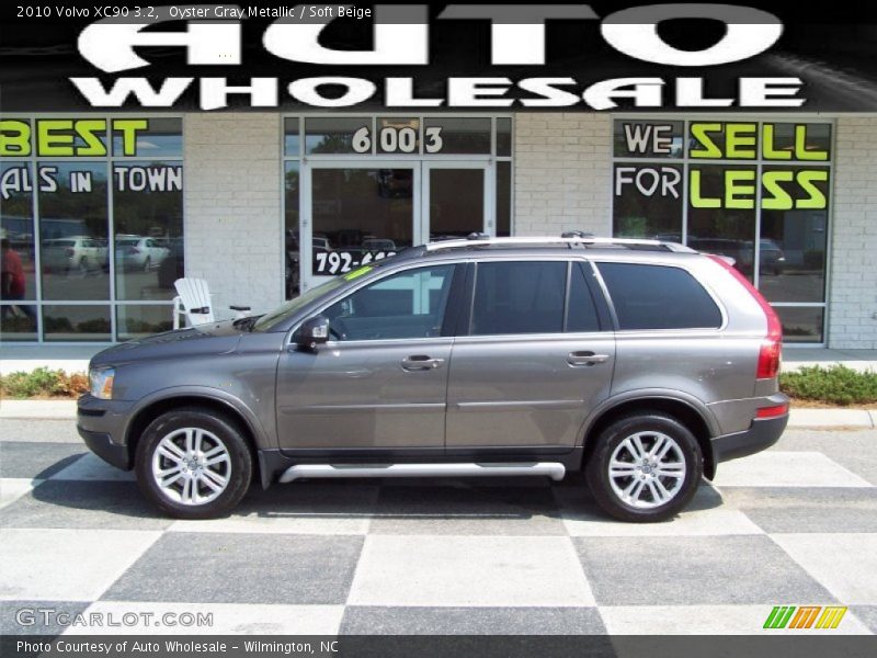 Oyster Gray Metallic / Soft Beige 2010 Volvo XC90 3.2