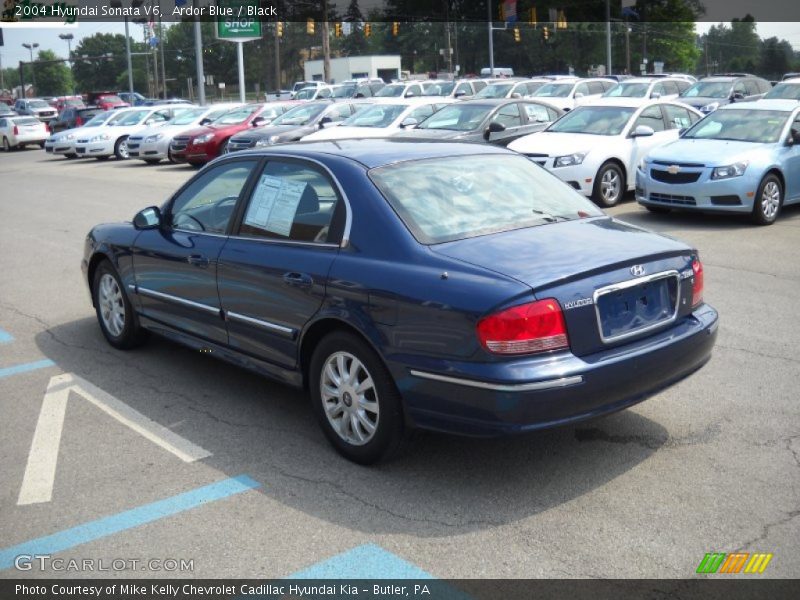 Ardor Blue / Black 2004 Hyundai Sonata V6