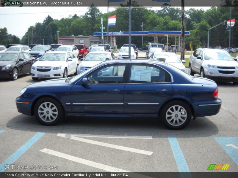Ardor Blue / Black 2004 Hyundai Sonata V6