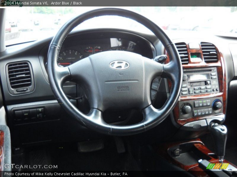 Ardor Blue / Black 2004 Hyundai Sonata V6