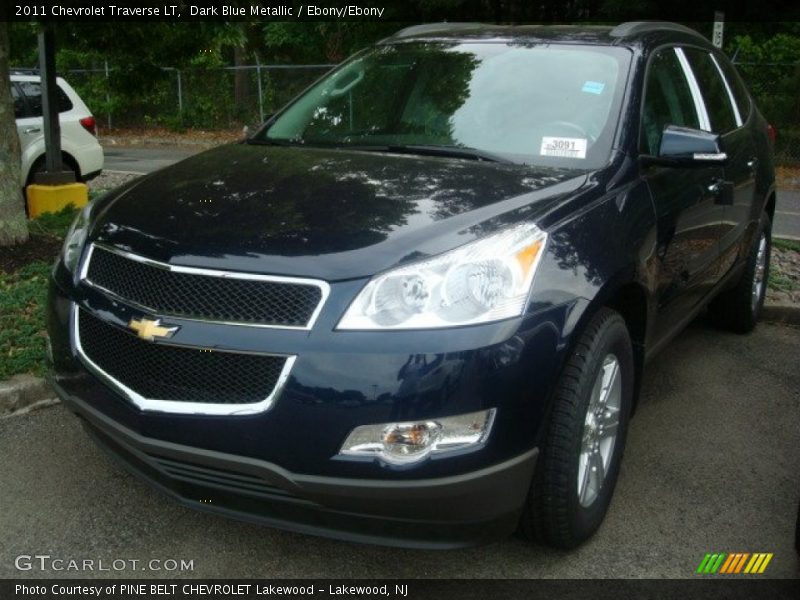 Dark Blue Metallic / Ebony/Ebony 2011 Chevrolet Traverse LT