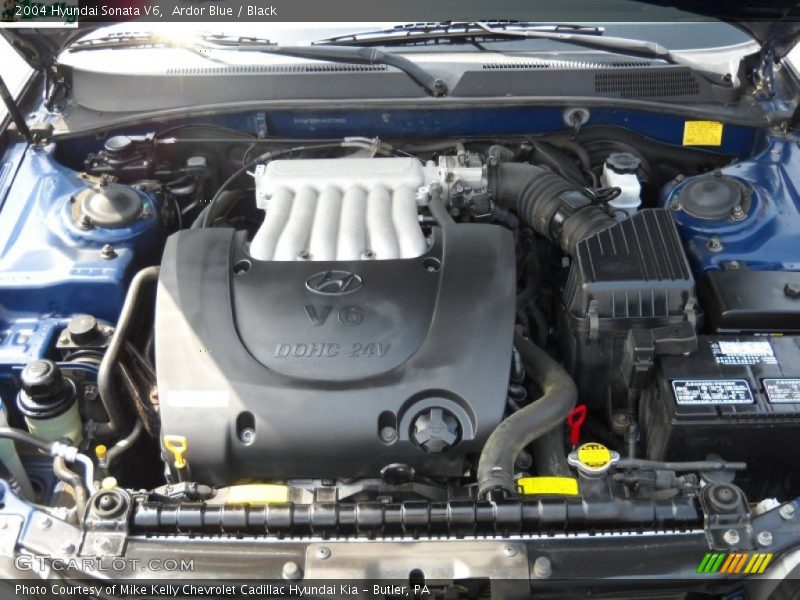 Ardor Blue / Black 2004 Hyundai Sonata V6