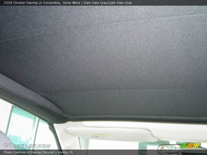 Stone White / Dark Slate Gray/Light Slate Gray 2008 Chrysler Sebring LX Convertible