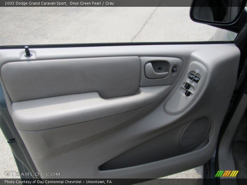 Onyx Green Pearl / Gray 2003 Dodge Grand Caravan Sport
