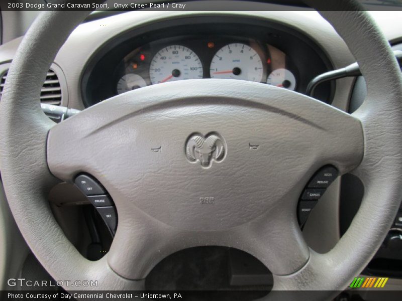 Onyx Green Pearl / Gray 2003 Dodge Grand Caravan Sport