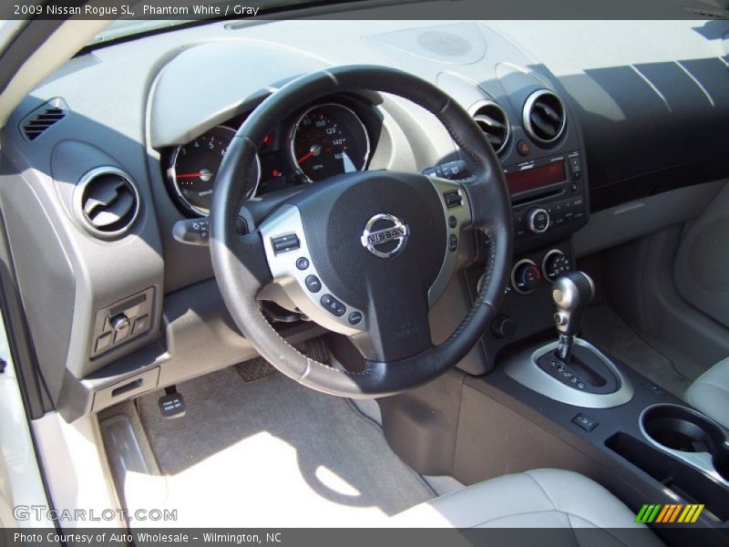Phantom White / Gray 2009 Nissan Rogue SL