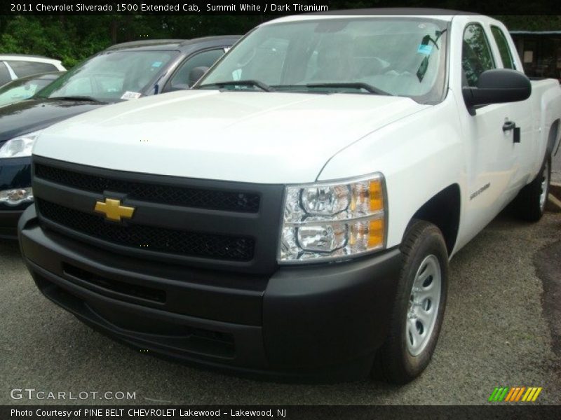 Summit White / Dark Titanium 2011 Chevrolet Silverado 1500 Extended Cab