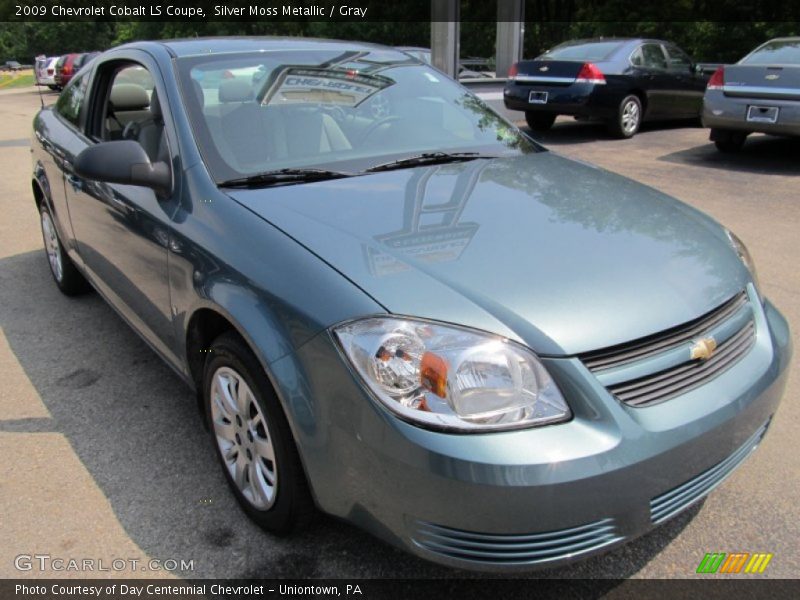 Silver Moss Metallic / Gray 2009 Chevrolet Cobalt LS Coupe