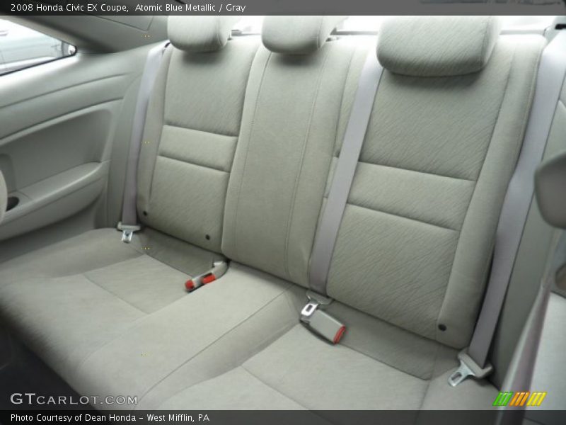 Atomic Blue Metallic / Gray 2008 Honda Civic EX Coupe
