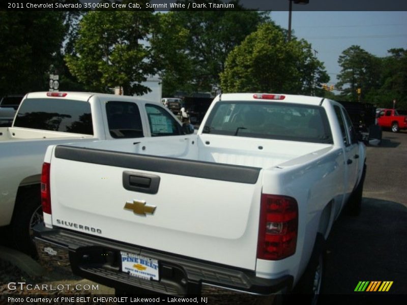 Summit White / Dark Titanium 2011 Chevrolet Silverado 3500HD Crew Cab