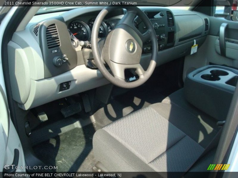 Summit White / Dark Titanium 2011 Chevrolet Silverado 3500HD Crew Cab