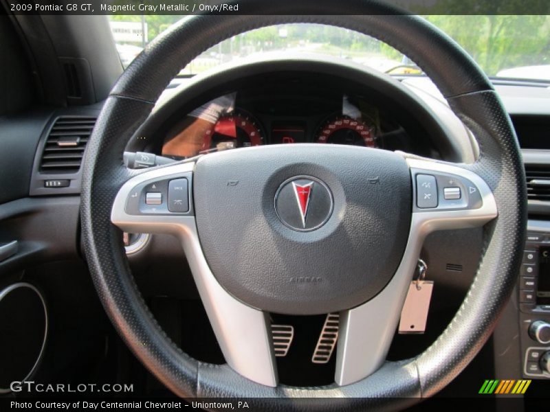Magnetic Gray Metallic / Onyx/Red 2009 Pontiac G8 GT