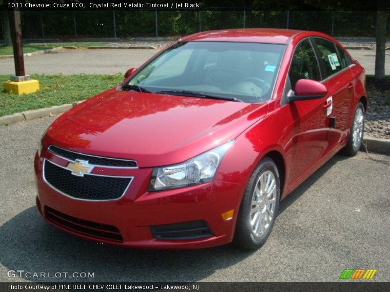 Crystal Red Metallic Tintcoat / Jet Black 2011 Chevrolet Cruze ECO