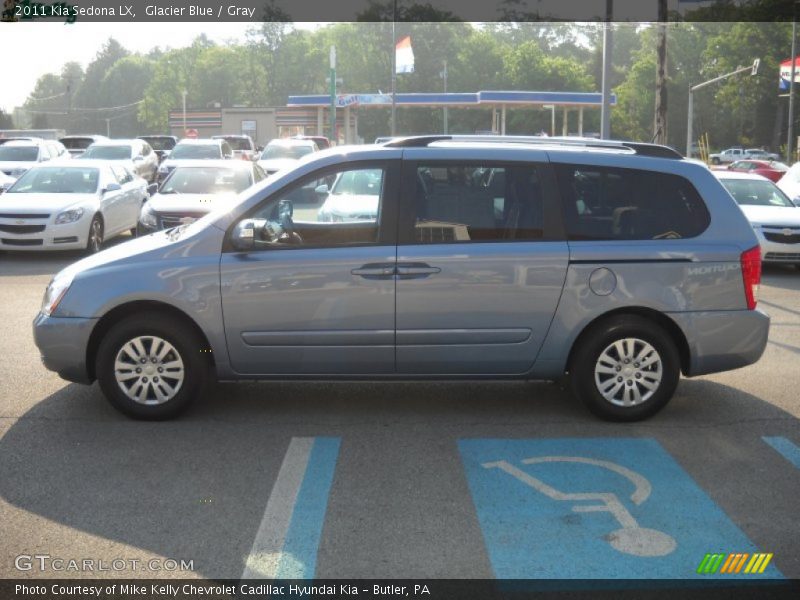 Glacier Blue / Gray 2011 Kia Sedona LX
