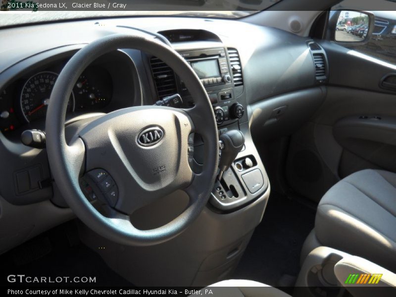 Glacier Blue / Gray 2011 Kia Sedona LX