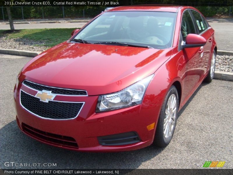 Crystal Red Metallic Tintcoat / Jet Black 2011 Chevrolet Cruze ECO