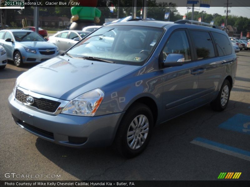 Glacier Blue / Gray 2011 Kia Sedona LX