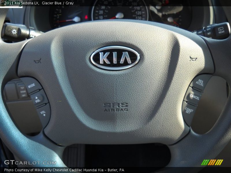 Glacier Blue / Gray 2011 Kia Sedona LX