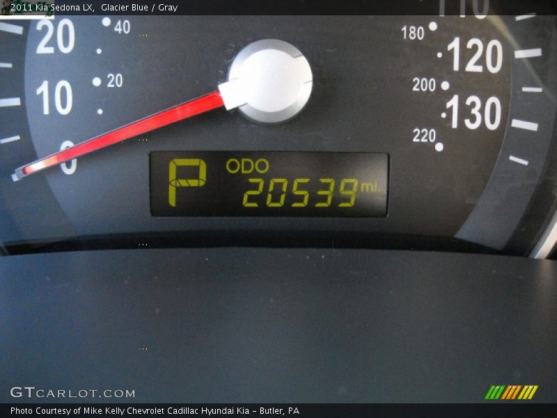 Glacier Blue / Gray 2011 Kia Sedona LX