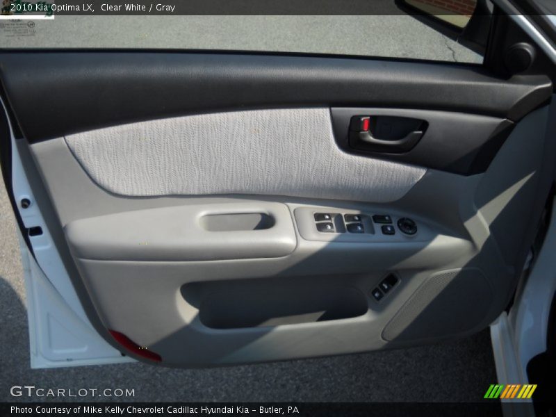 Clear White / Gray 2010 Kia Optima LX