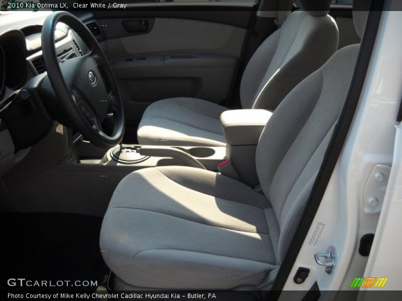Clear White / Gray 2010 Kia Optima LX