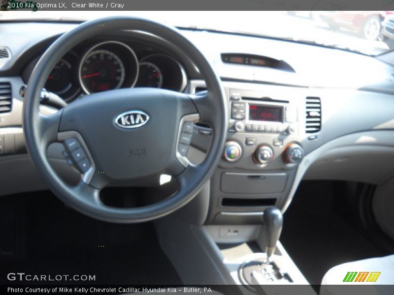 Clear White / Gray 2010 Kia Optima LX