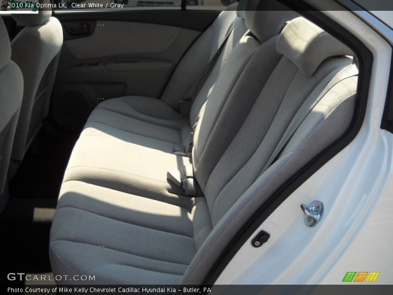 Clear White / Gray 2010 Kia Optima LX