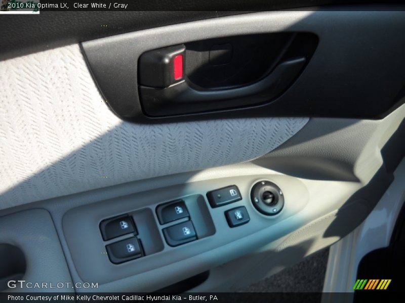Clear White / Gray 2010 Kia Optima LX
